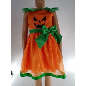 Pre-Owned Costume Relibeauty Halloween Pumpkin Dance Small Child Orange Jazz